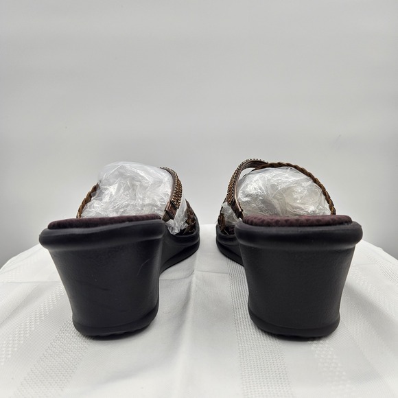 Skechers Rumblers Social Butterfly Bronze Wedge Sandals Rhinestone Strappy   9 - Picture 6 of 9